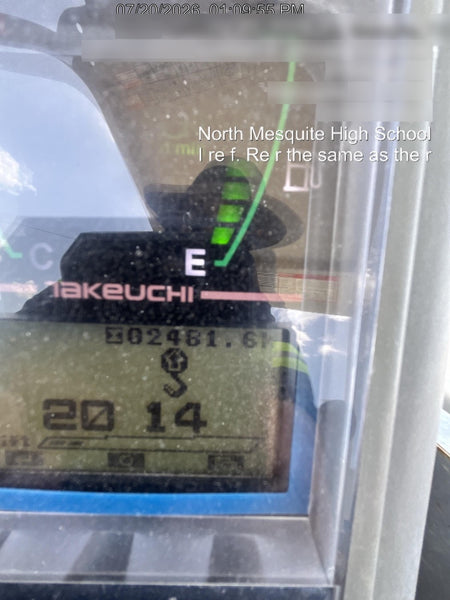 2019 Takeuchi TB260 Takeuchi TB260 Canopy w/Rubber Tracks, Auxiliary Hydraulics, Standard Blade, Manual QC