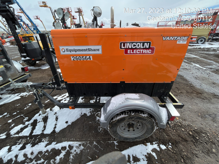 2022 Lincoln Electric LE400 Kubota V1505, Trlr, Cable Rack, Light Kit, ES Decals, T3