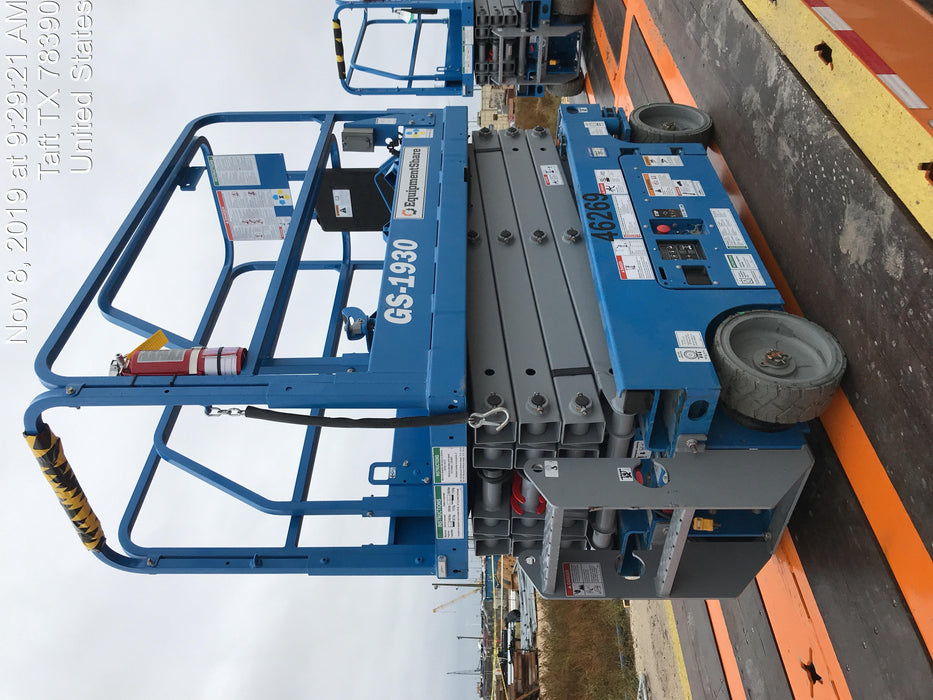 2019 Genie GS-1930 Fixed rails with chain Entry