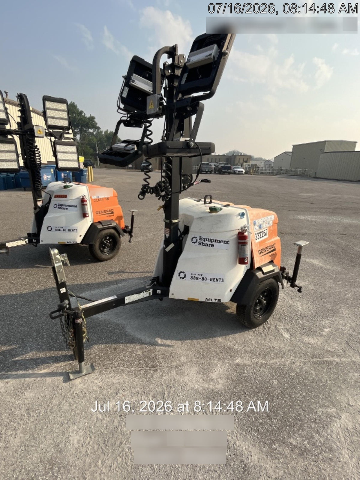 2023 Generac MLT2 Diesel, Flex Switch 120V Input, Powerzone Controller, (4) 320W LED Lights, 4kW Generator, 39.9 Gal Fuel Tank, 2" Ball, T3