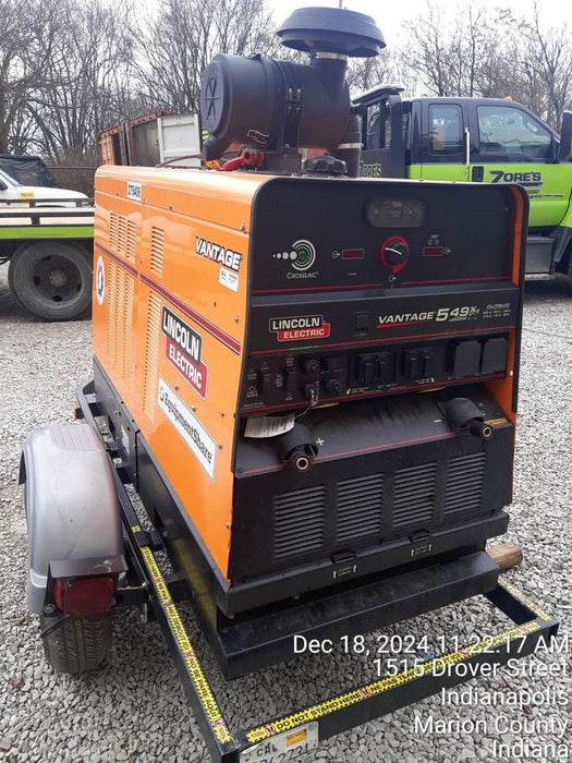 2022 Lincoln Electric Vantage 549X Crosslink Technology, Trailer Mounted, ES Decals, T3