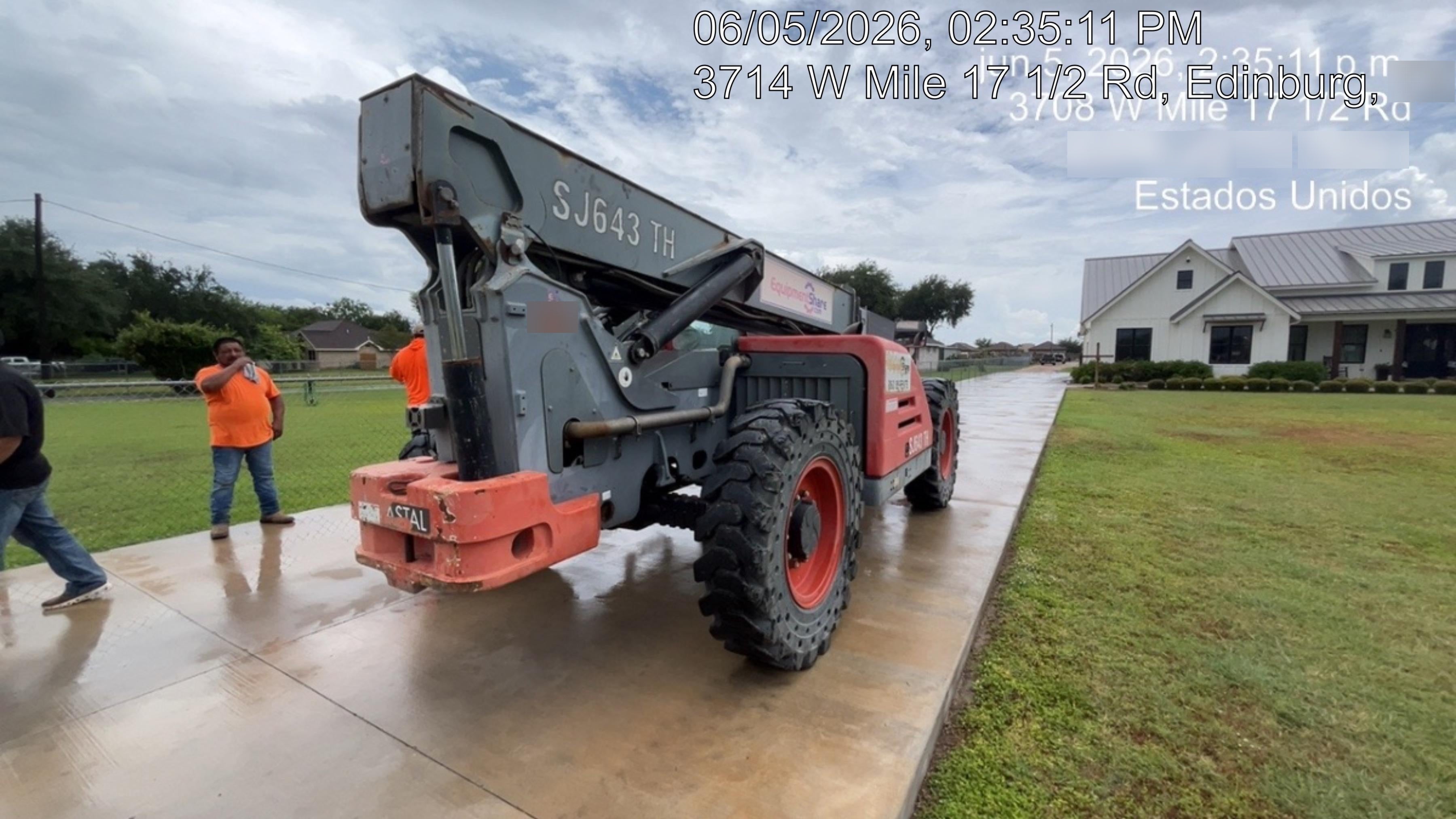 2016 Skyjack SJ643 TH 60" Carriage, Solid Tires