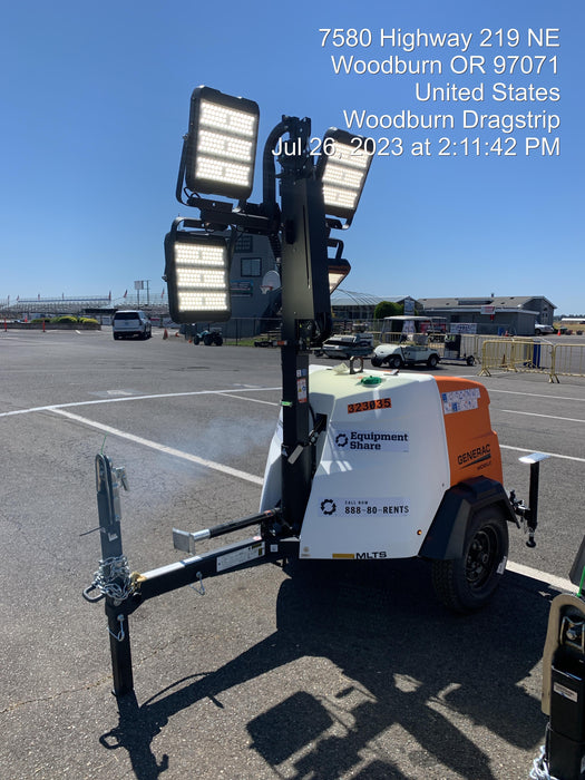 2023 Generac MLT2 Diesel, Flex Switch 120V Input, Powerzone Controller, (4) 320W LED Lights, 4kW Generator, 39.9 Gal Fuel Tank, 2" Ball, T3