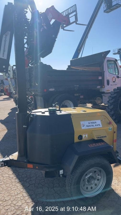 2022 Allmand NLV3GR (4) LED Light Fixture 350W, 23' Vertical Mast, 3kW Prime, Towable, ES Decals, T3