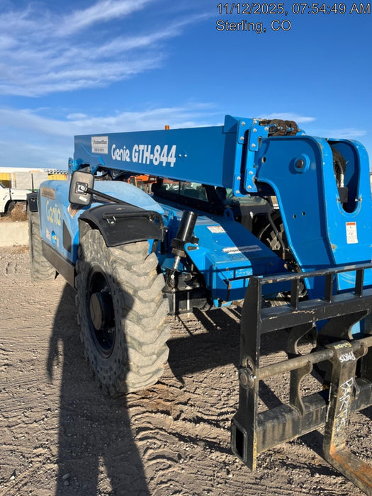 2018 Genie GTH-844 Genie GTH-844 w/Enclosed Cab w/HVAC, Work Lights, Solid Tires, Beacon, 60" Carriage and Forks