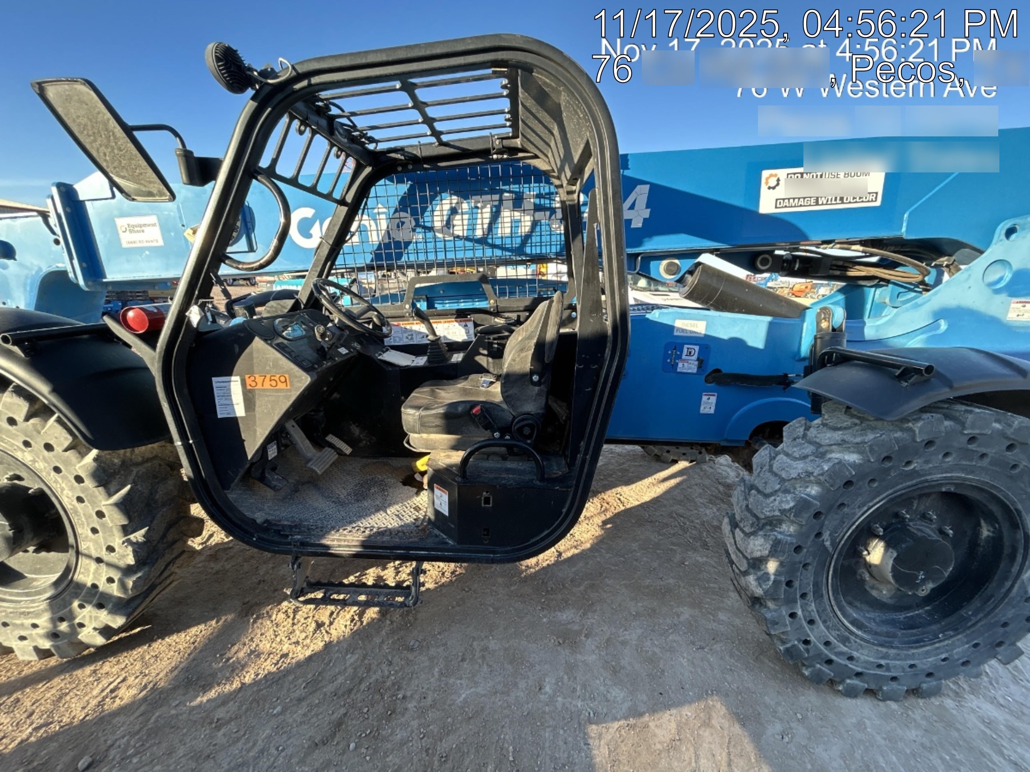 2017 Genie GTH-844 Genie GTH 844, Solid Tires, 60" carriage, Open ROPS - GTH08E-10892