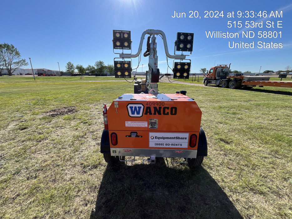 2024 Wanco WLTT-4MM4K Diesel, Deep Sea Controller, Shore Power Plug, Auto Start, (4) 350W LED Floodlights, 4kW Generator, 60 Gal Fuel Tank, 2" Ball, T3