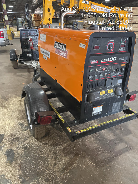2023 Lincoln Electric LE400 Kubota V1505, Trlr, Cable Rack, Light Kit, ES Decals, T3