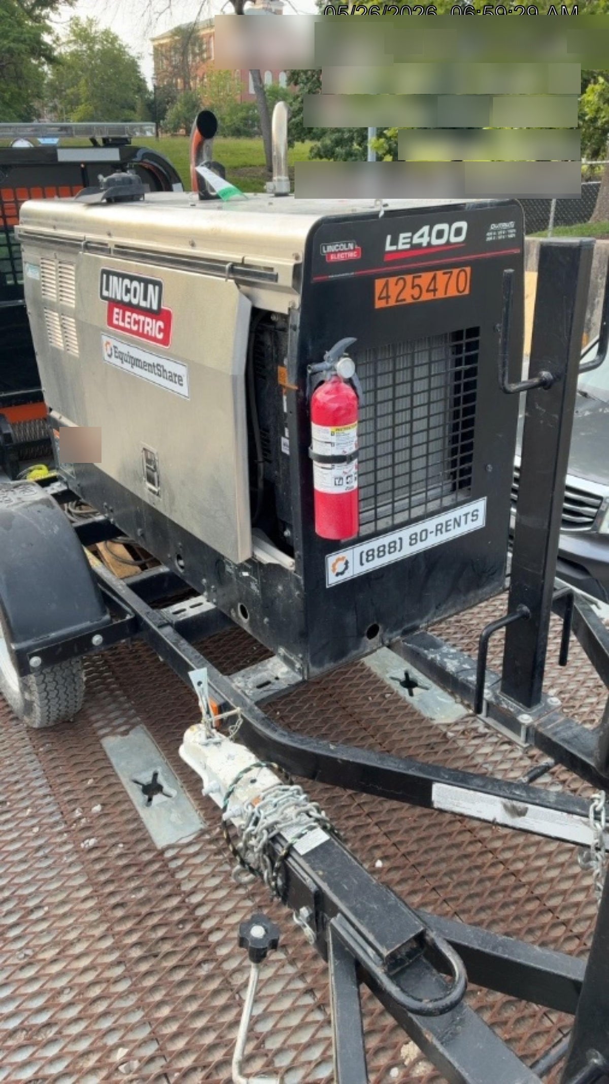 2024 Lincoln Electric LE400 Kubota V1505, Trlr, Cable Rack, Light Kit, ES Decals, T3