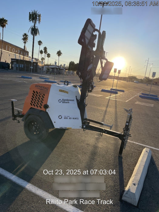 2024 Generac MLT2 Diesel, Flex Switch 120V Input, Powerzone Controller, 
(4) 320W LED Lights, 4kW Generator, 39.9 Gal Fuel Tank, 2" Ball, T3