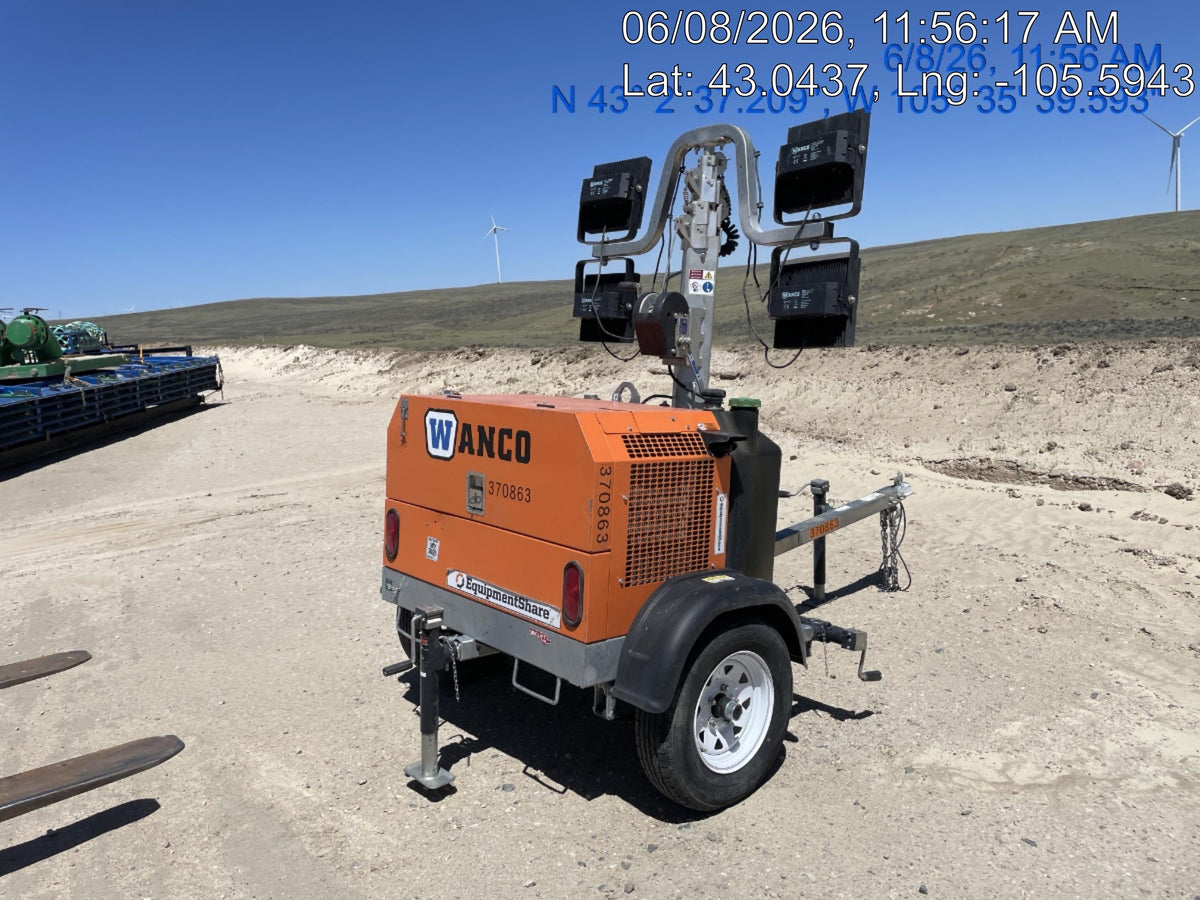 2023 Wanco WLTT-4MM4K Diesel, Deep Sea Controller, Shore Power Plug, Auto Start, (4) 350W LED Floodlights, 4kW Generator, 60 Gal Fuel Tank, 2" Ball, T3