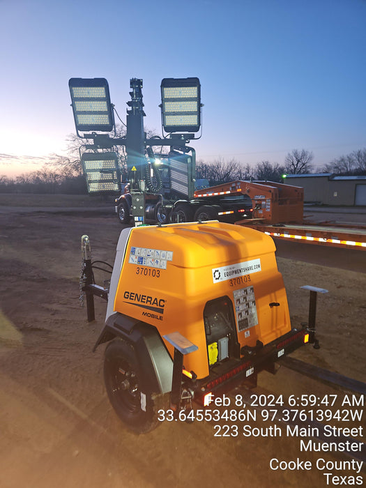 2023 Generac MLT2 Diesel, Flex Switch 120V Input, Powerzone Controller, 
(4) 320W LED Lights, 4kW Generator, 39.9 Gal Fuel Tank, 2" Ball, T3