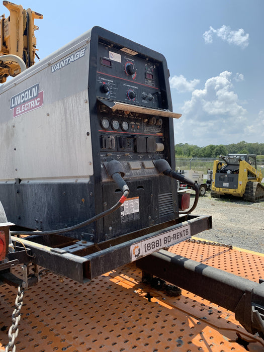 2019 Lincoln Electric Vantage 322 Welder Ready-Pak 3, Two wheel trailer, Fender and Light kit, Cable Rack