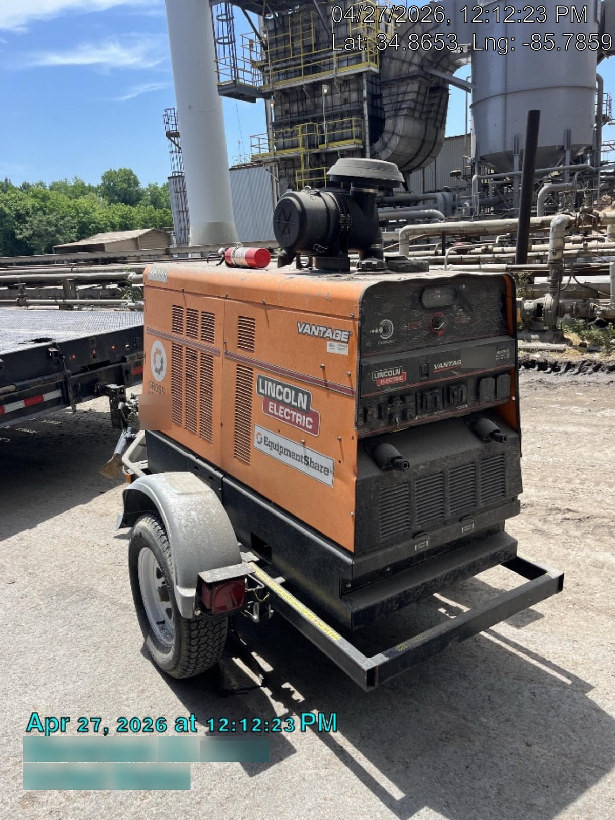 2022 Lincoln Electric Vantage 549X Crosslink Technology, Trailer Mounted, ES Decals, T3