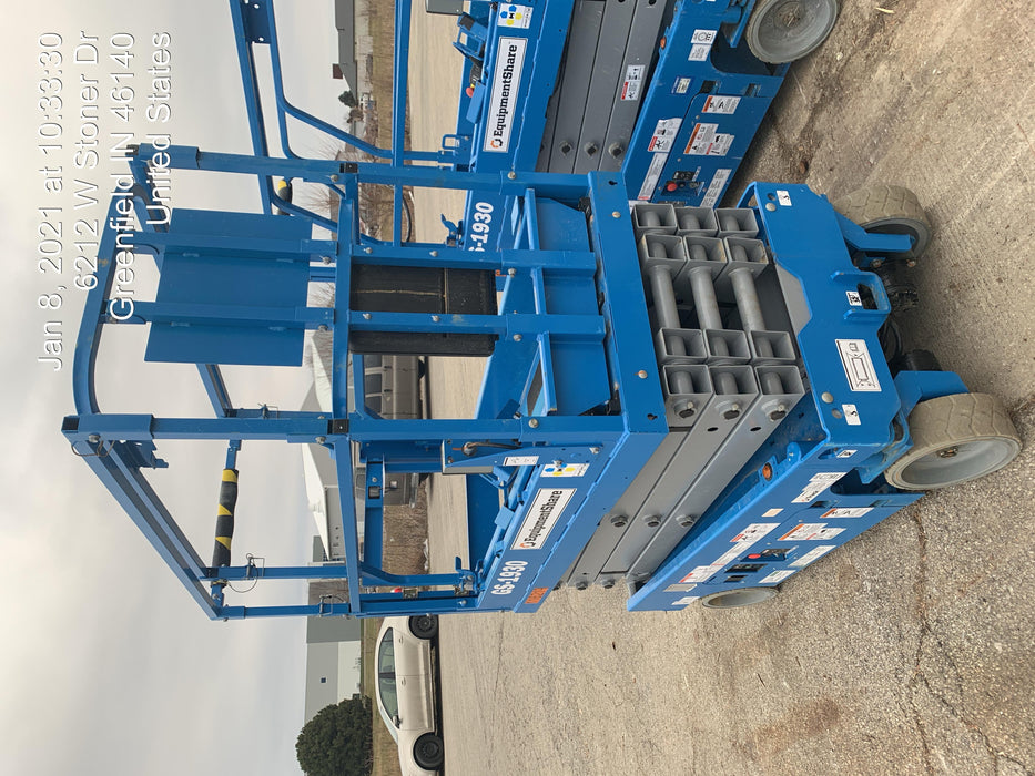 2020 Genie GS-1930 Solid Non Marking Tires, Beacon, Folding rails with half height swing gate