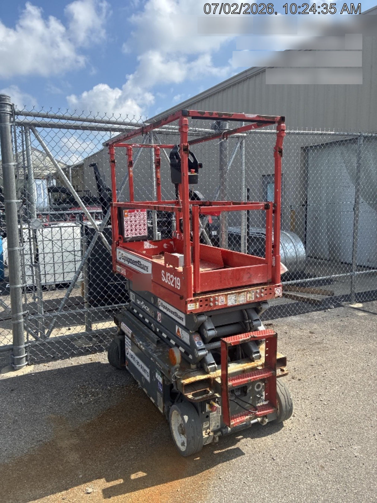 2018 Skyjack SJIII-3219 Standard Rental Specs