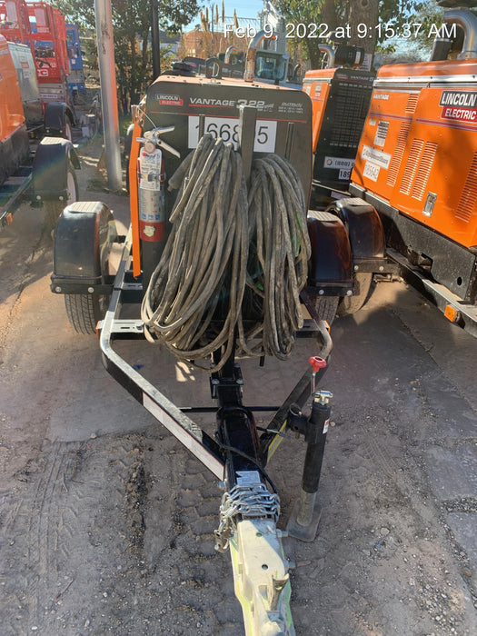 2021 Lincoln Electric Vantage 322 Vantage 322 Ready Pak 3 w/ Decals, ORANGE (includes trailer, cable rack, fender light kit) NO Telematics