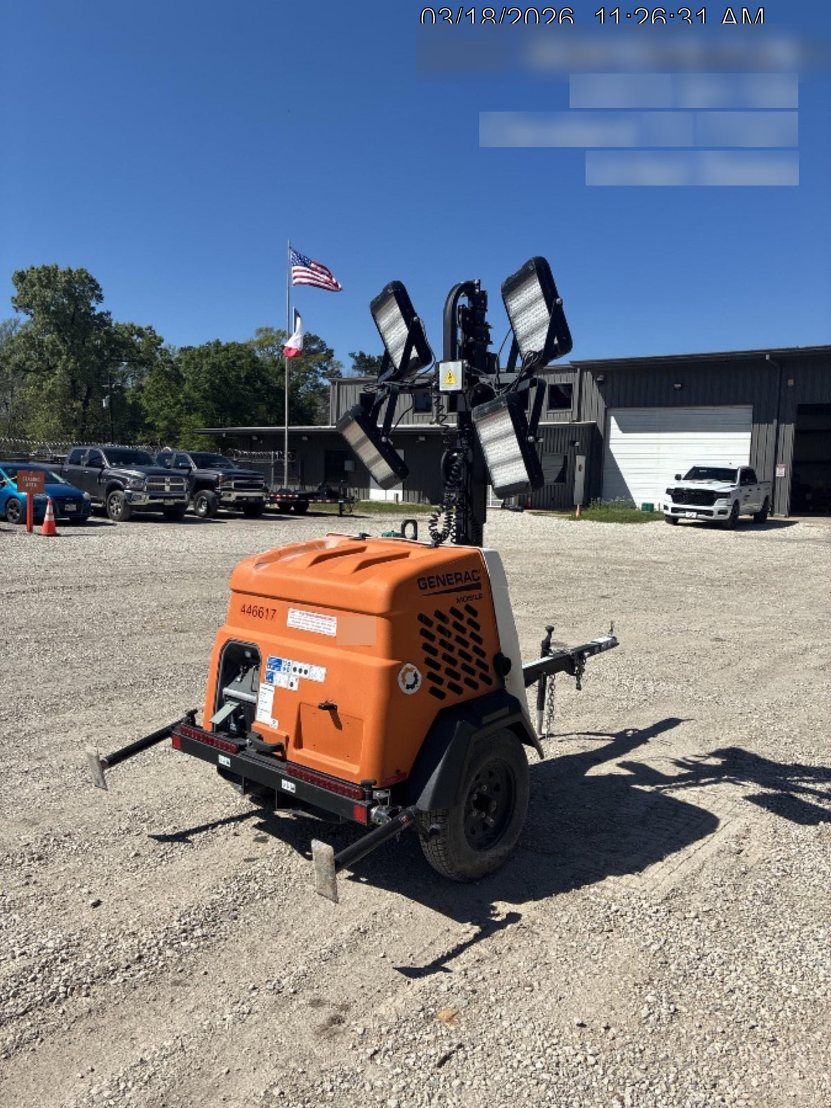 2024 Generac MLTS-4 2.4kW, Mitsu Eng, Analog, LED, Diesel.