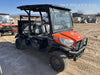 2019 Kubota RTV-X1140W-H 4wd Utility Cart, LED Strobe, Windshield Tempered Glass, Plastic Canopy, Wire Harness Kit, Backup Alarm