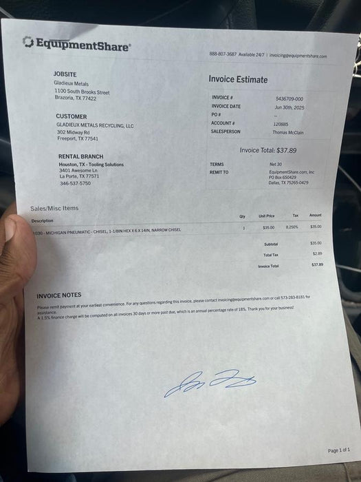 2020 MICHIGAN PNEUMATIC MP-TPB60-118