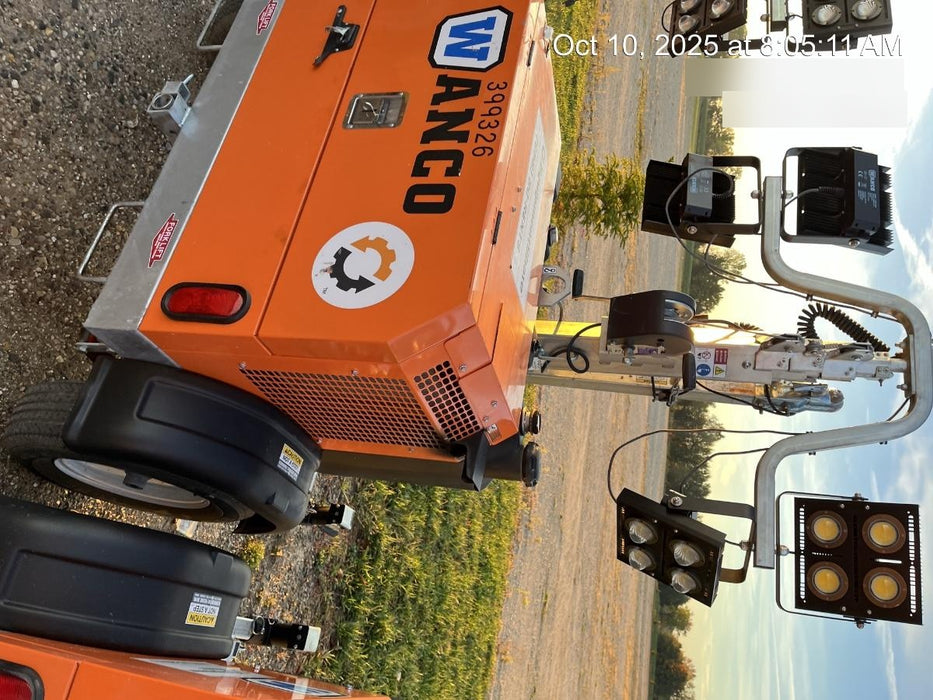 2024 Wanco WLTT-4MM4K Diesel, Deep Sea Controller, Shore Power Plug, Auto Start, (4) 350W LED Floodlights, 4kW Generator, 60 Gal Fuel Tank, 2" Ball, T3