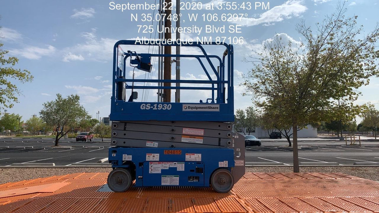 2020 Genie GS-1930 Fixed rails with chain entry gate - Pre A92.20