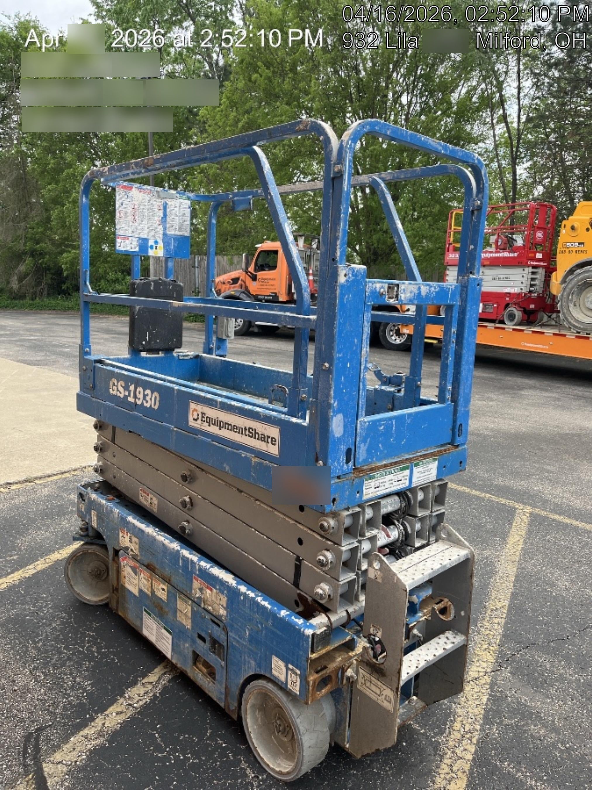 2020 Genie GS-1930 Solid Non Marking Tires, Beacon, Folding rails with half height swing gate