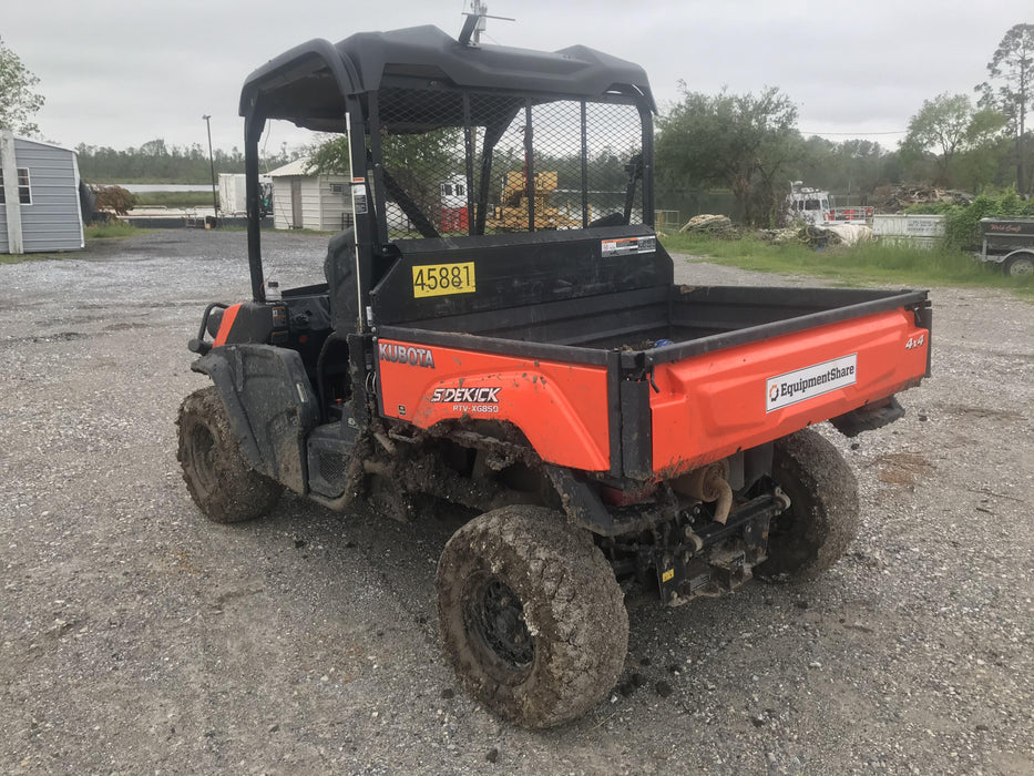 2019 Kubota RTV-XG850WL-H 4wd Utility Cart, Gas, 2 Seat, LED Strobe, Windshield Tempered Glass, Plastic Canopy, Wire Harness Kit, Backup Alarm
