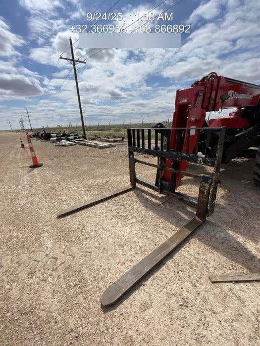 2020 Manitou MTA10055 Canopy, LED Work Lights, Solid Tires, Lift Hook, Beacon, Auxiliary Hydraulics w/66" Carriage and 60" Forks
