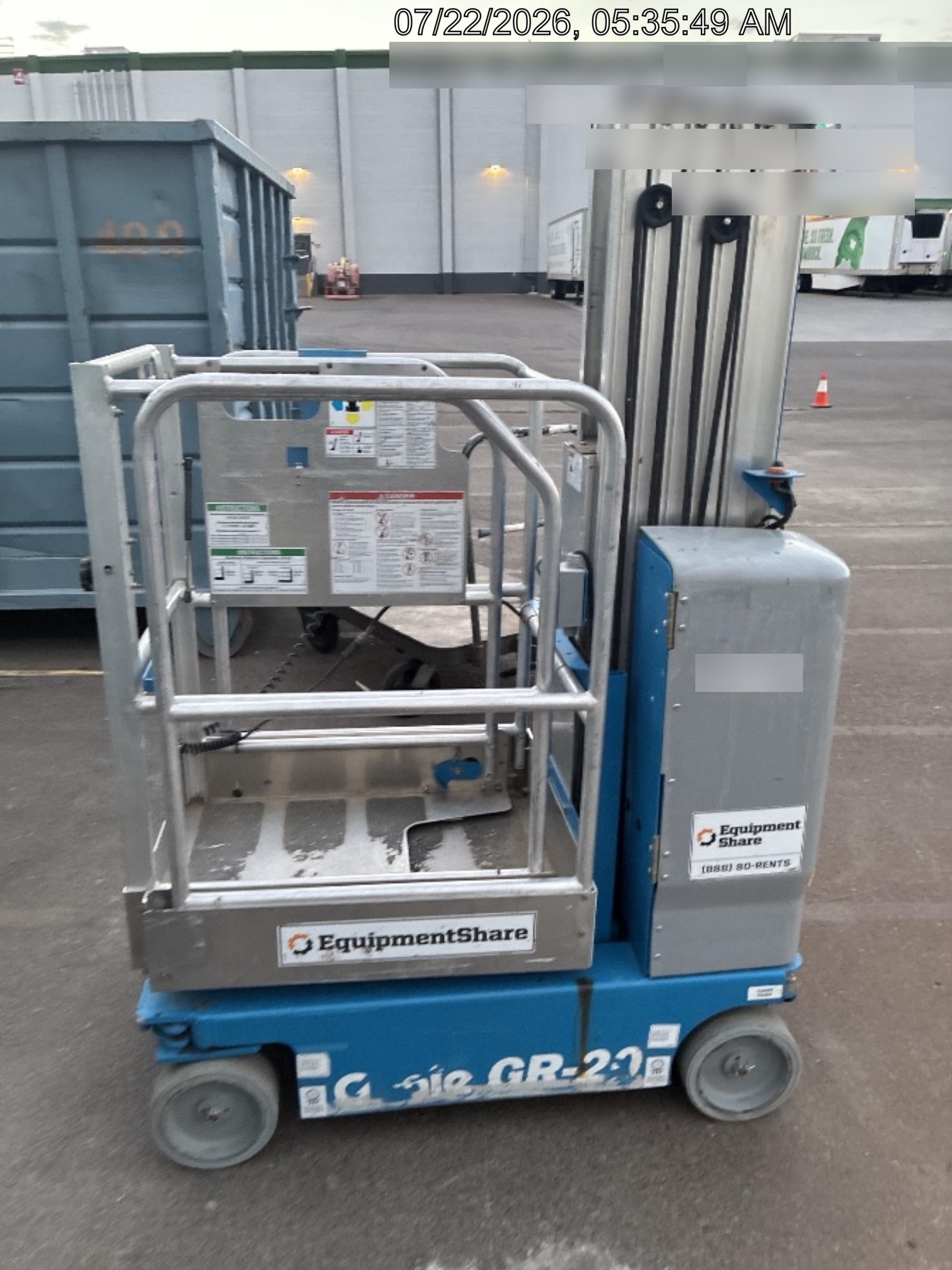 2019 GENIE GR-20