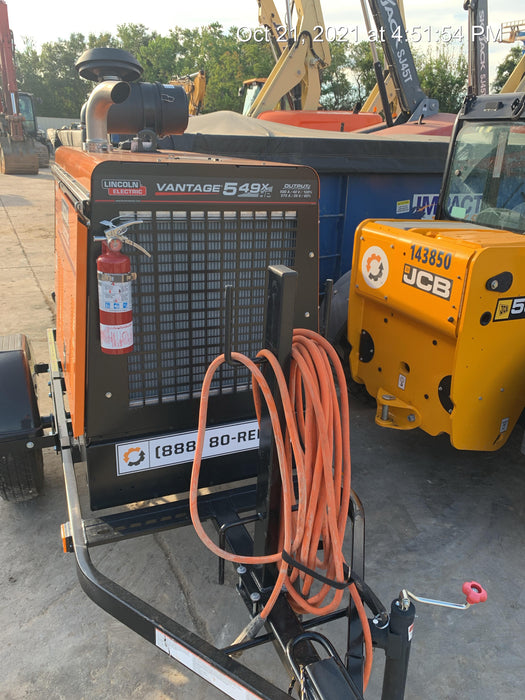 2021 Lincoln Electric Vantage 549X Ready Pak 3, ORANGE (includes trailer, cable rack, fender light kit)