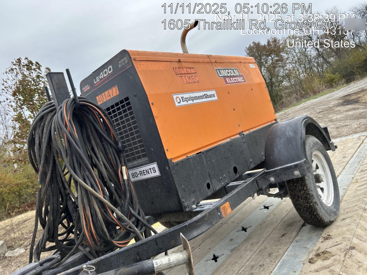 2024 Lincoln Electric LE400 Kubota V1505, Trlr, Cable Rack, Light Kit, ES Decals, T3