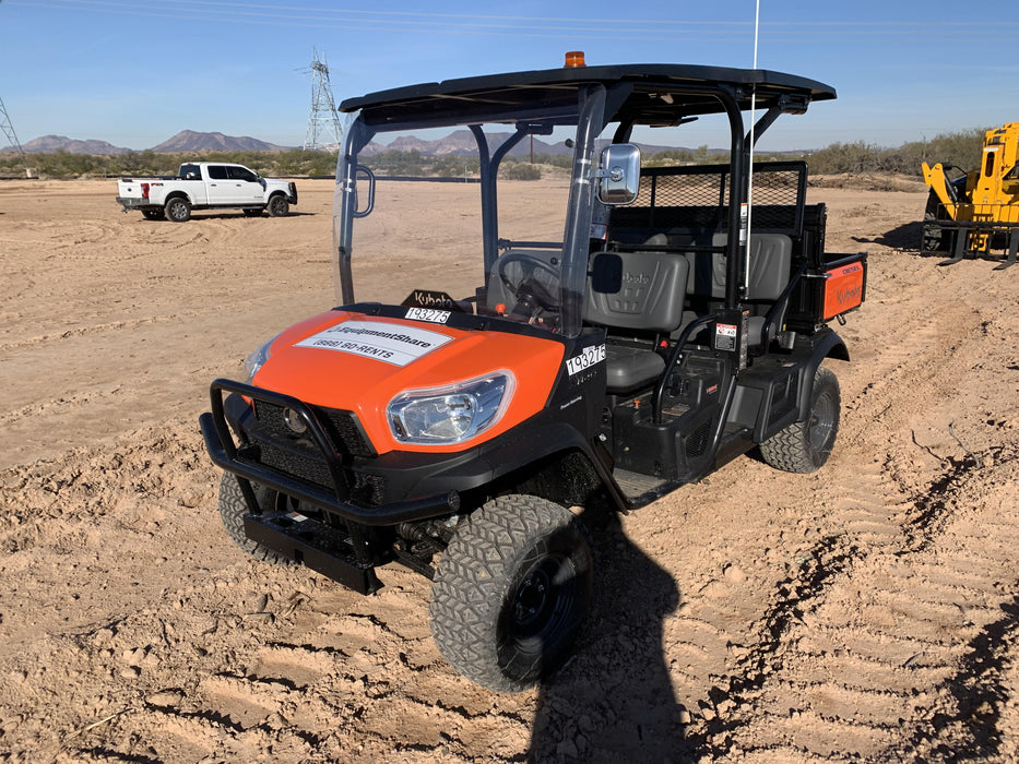2022 Kubota RTV-X1140W-H Plastic Canopy, Windshield Acrylic Clear, LED Strobe Light, Wire Harness Kit, Back up Alarm