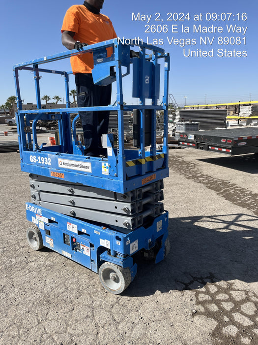 2021 Genie GS-1932 Electric Drive, Sld NM Tires, DBcns, RFRails, EST