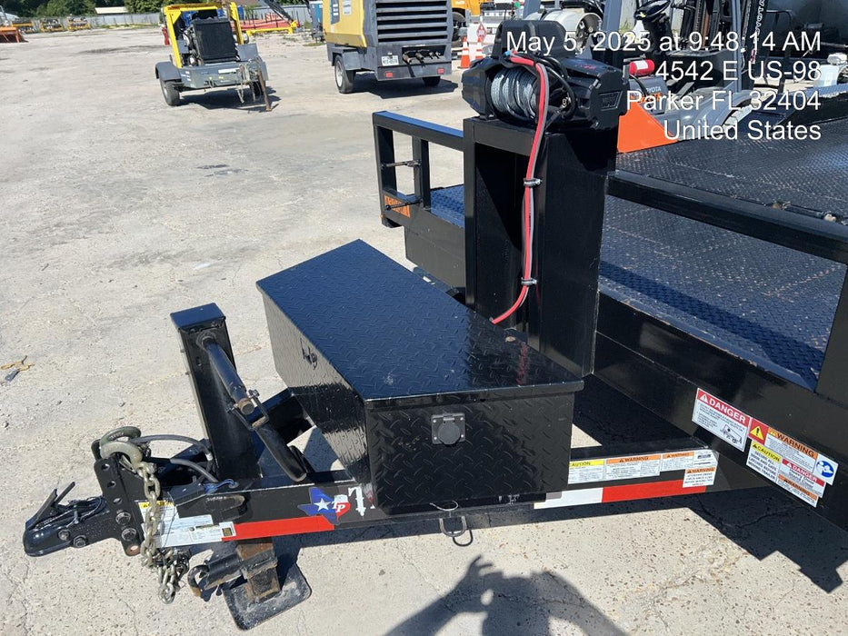 2024 TEXAS PRIDE TRAILERS 21' Lowboy Gravity Tilt Bed 14K Bumper Pull Trailer