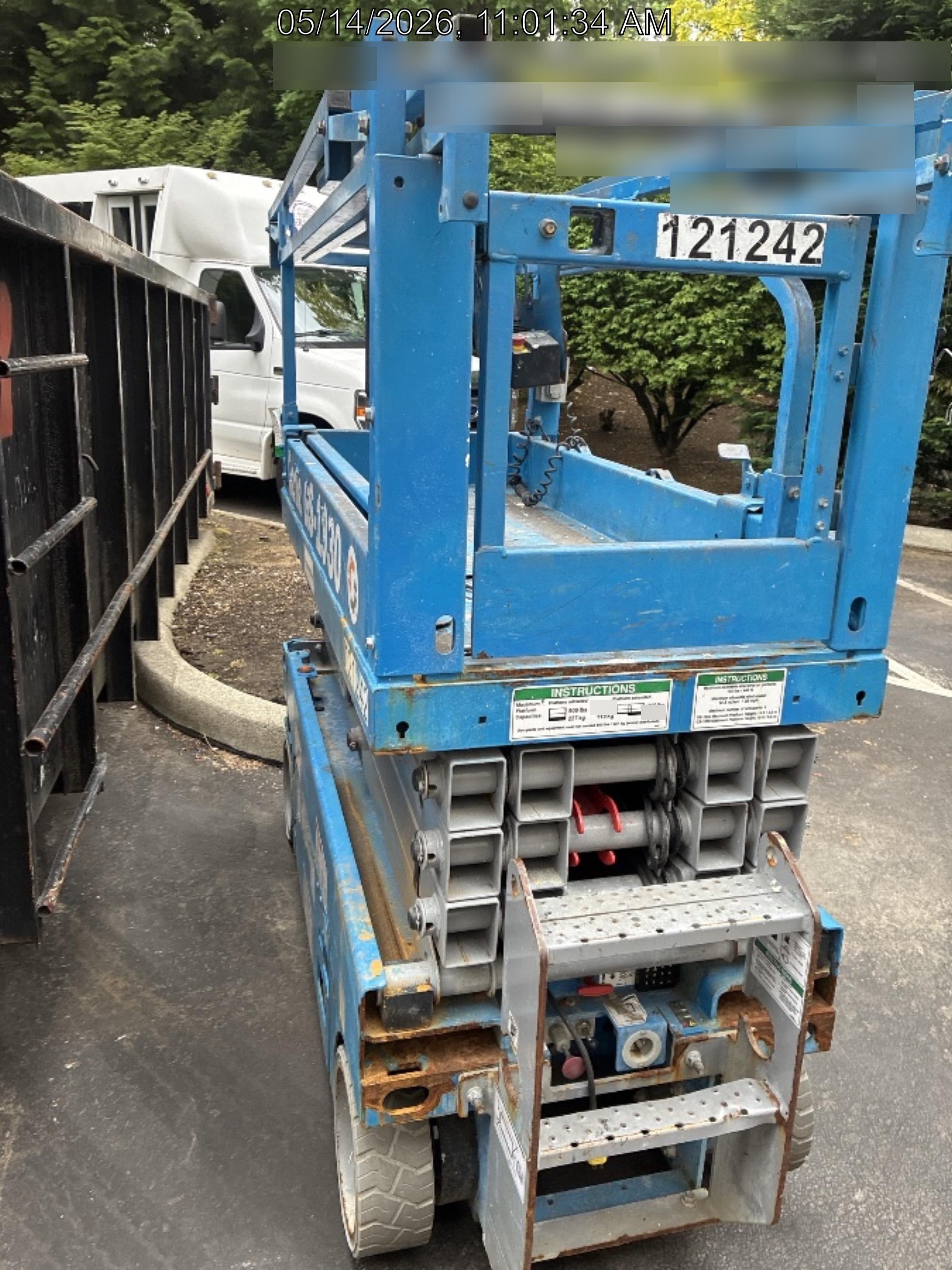 2020 Genie GS-1930 Solid Non Marking Tires, Beacon, Folding rails with half height swing gate, Telematics