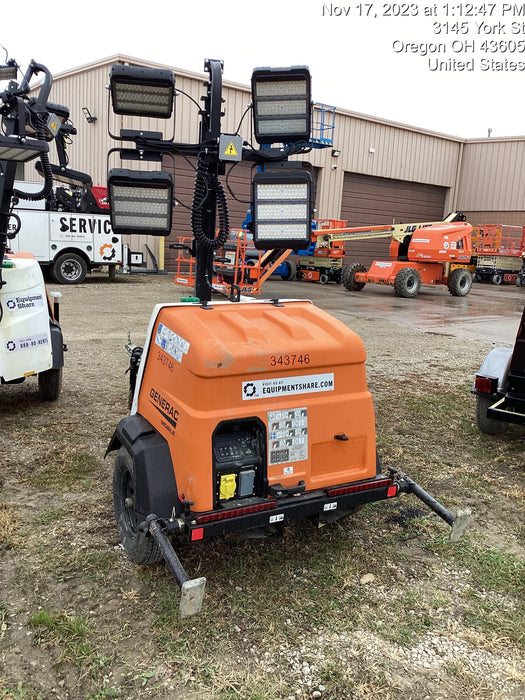 2023 Generac MLT2 Diesel, Flex Switch 120V Input, Powerzone Controller, (4) 320W LED Lights, 4kW Generator, 39.9 Gal Fuel Tank, 2" Ball, T3