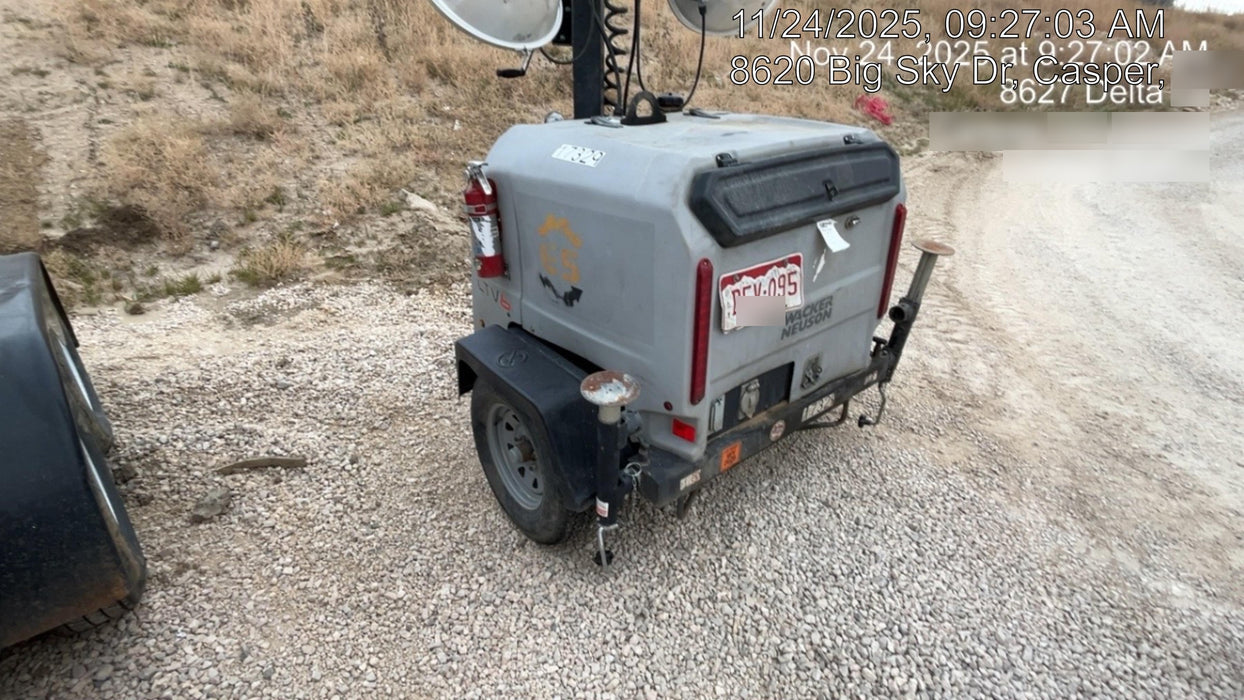 Wacker Neuson LTV6K-MH Wacker Neuson LTV6K Mobile Light Tower w/Fuel Level Sensor Installed