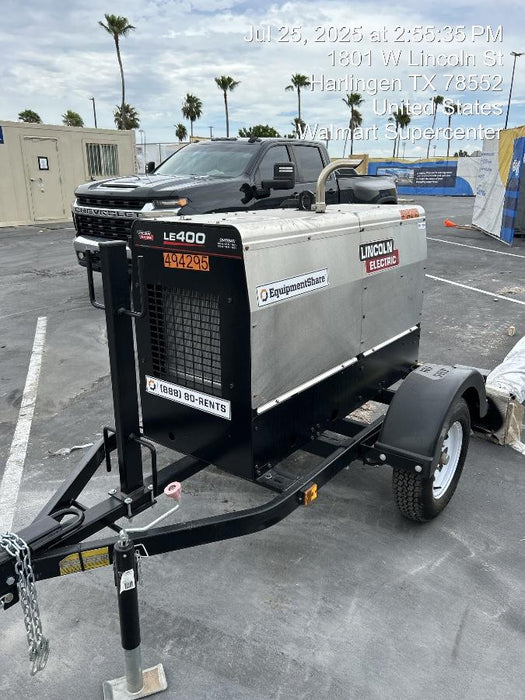 2025 Lincoln Electric LE400 Diesel, Kubota V1505, 22 HP, Trlr, Cable Rack, Light Kit, ES Decals, T3