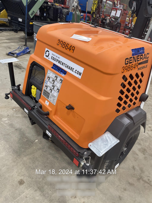 2024 Generac MLT2 Diesel, Flex Switch 120V Input, Powerzone Controller, 
(4) 320W LED Lights, 4kW Generator, 39.9 Gal Fuel Tank, 2" Ball, T3