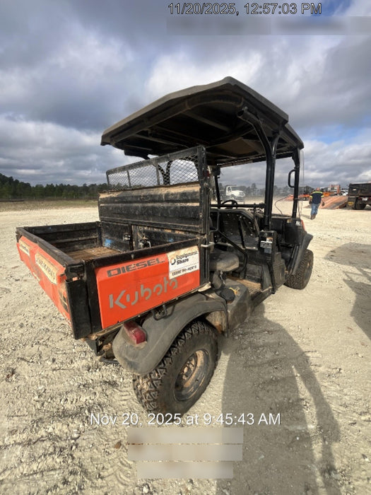 2022 Kubota RTV-X1140W-H Plastic Canopy, Windshield Acrylic Clear, LED Strobe Light, Wire Harness Kit, Back up Alarm