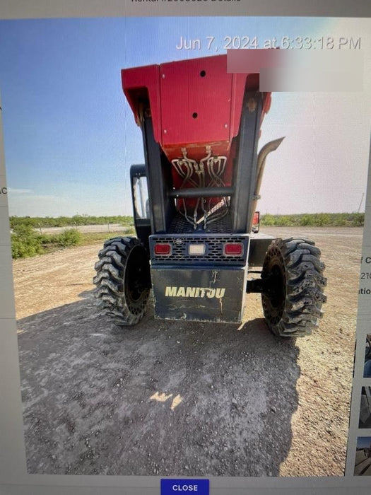 2018 Manitou 12042 Manitou MTA 12042 w/Open ROPS, Work Lights/Strobe, Aux Hyd, Solid Tires, Lift Hook, 66" Carriage, 72" Forks, Outriggers