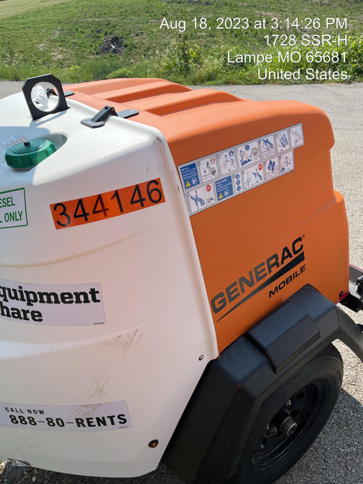 2023 Generac MLT2 Diesel, Flex Switch 120V Input, Powerzone Controller, (4) 320W LED Lights, 4kW Generator, 39.9 Gal Fuel Tank, 2" Ball, T3