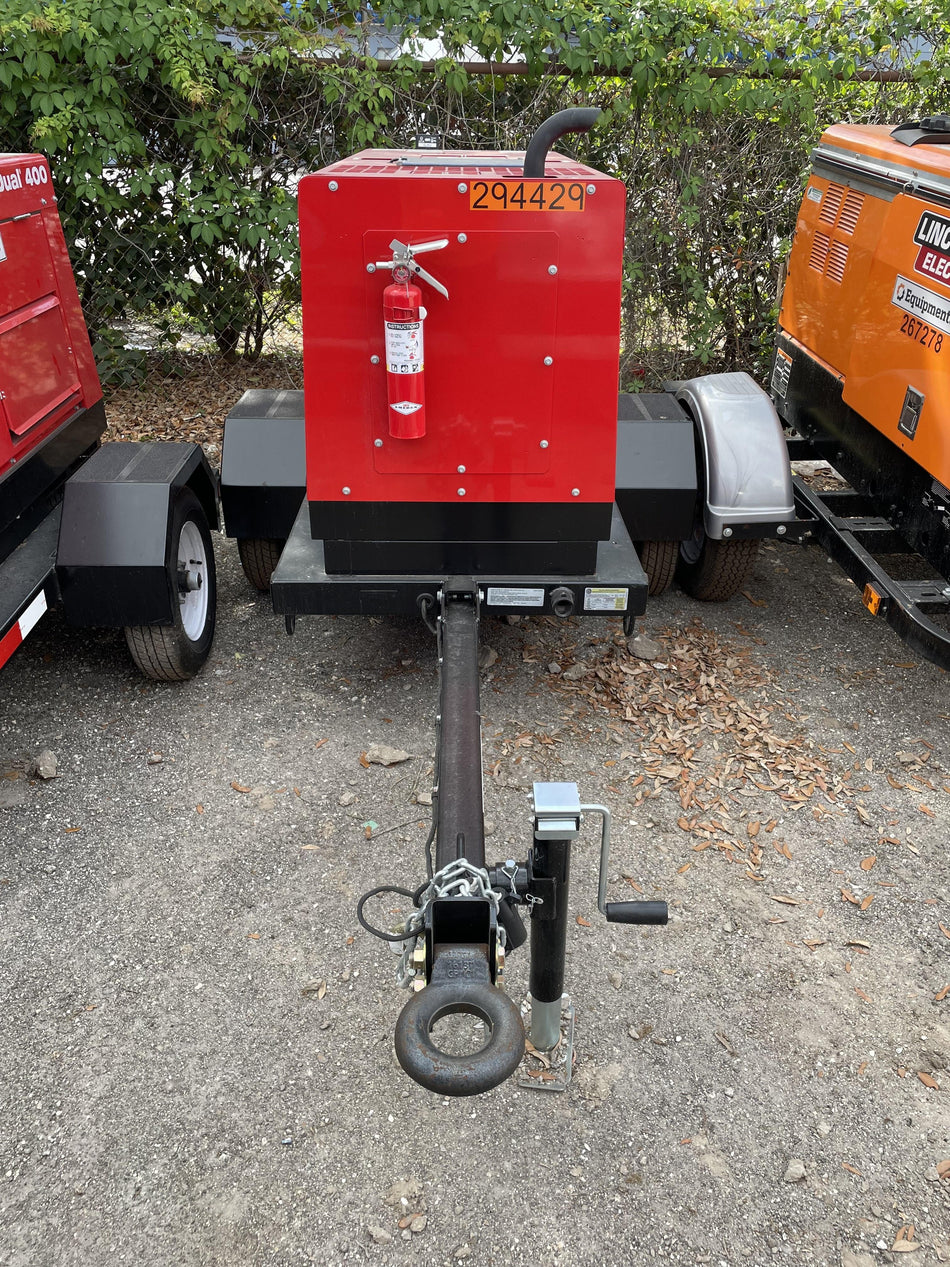 2023 Shindaiwa DGW400MDL Kubota D902 Engine, 23 HP, Dual Op Welder, Wire, Arc, Droop Stick, Tig, and CC Stick Functionality, Simulphase, 3 Phase and 1 Phase Gen Output, Single Axle NB Trlr, Slr Trckl Chrg 12V 12W, Fire Ext
