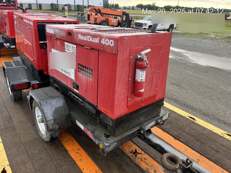 2022 Shindaiwa DGW400MDL Kubota D902 Engine, 23 HP, Dual Op Welder, Wire, Arc, Droop Stick, Tig, and CC Stick Functionality, Simulphase, 3 Phase and 1 Phase Gen Output, Single Axle NB Trlr, Slr Trckl Chrg 12V 12W, Fire Ext