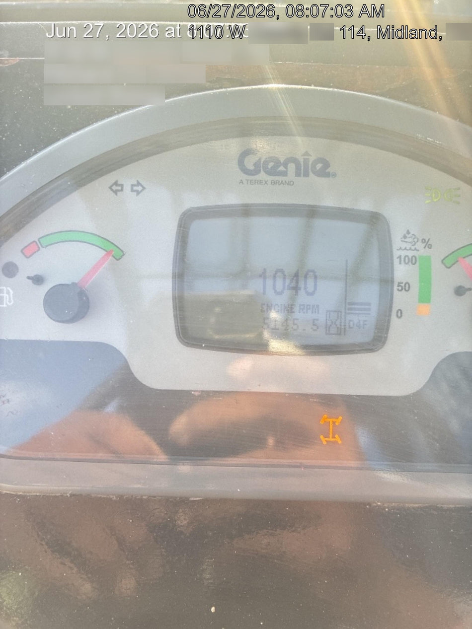 2018 Genie GTH-1056 GTH-1056 w/Open ROPS, Solid Tires, Work Lights, 60" carriage/forks, cab mesh, beacon