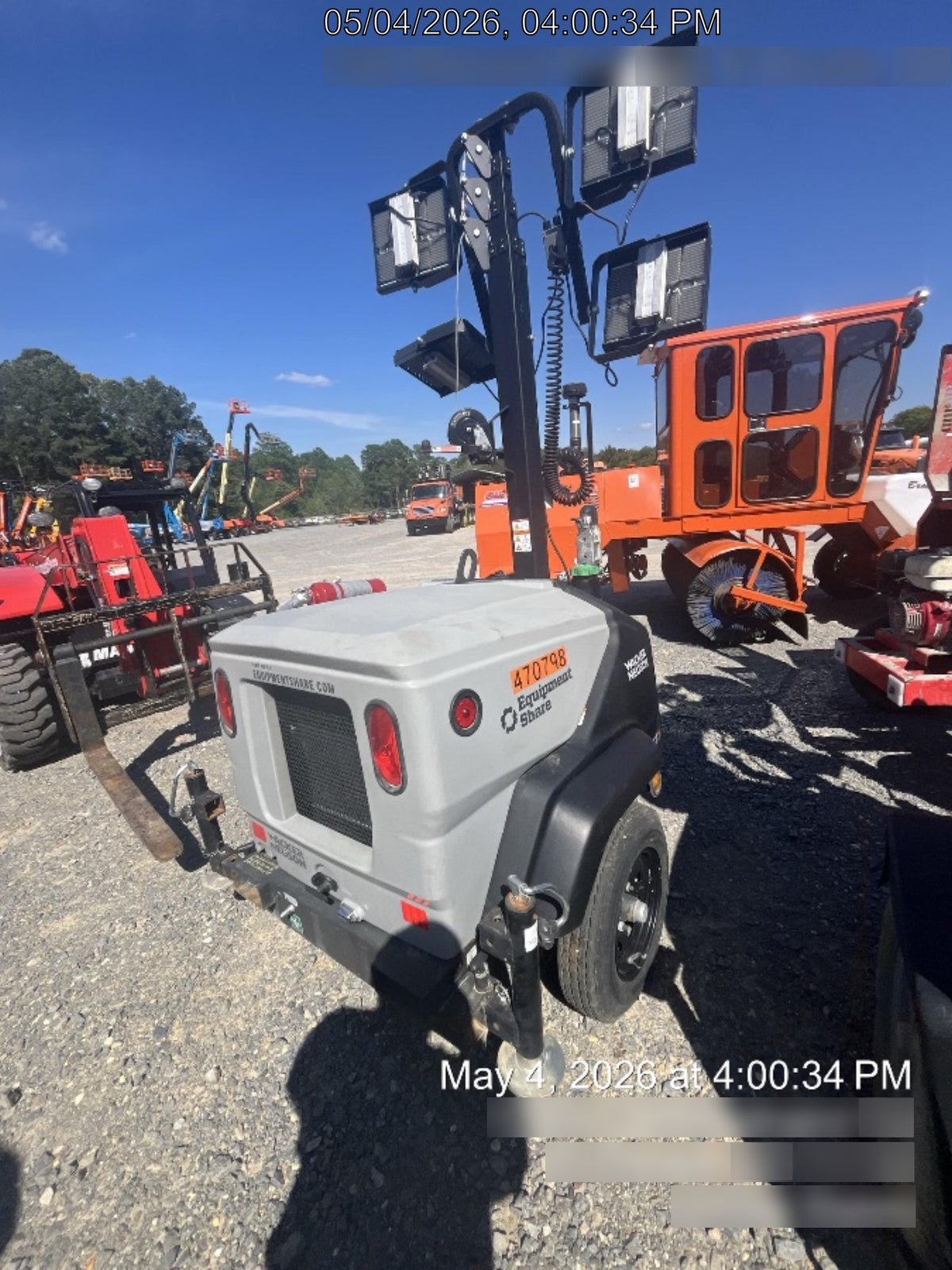 2024 Wacker Neuson LTT4 Diesel, Kohler KDW702, Deep Sea Controller, Auto Start, LED 320W, Bypass Outlet, T3