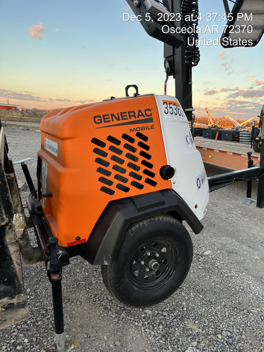 2023 Generac MLT2 Diesel, Flex Switch 120V Input, Powerzone Controller, (4) 320W LED Lights, 4kW Generator, 39.9 Gal Fuel Tank, 2" Ball, T3