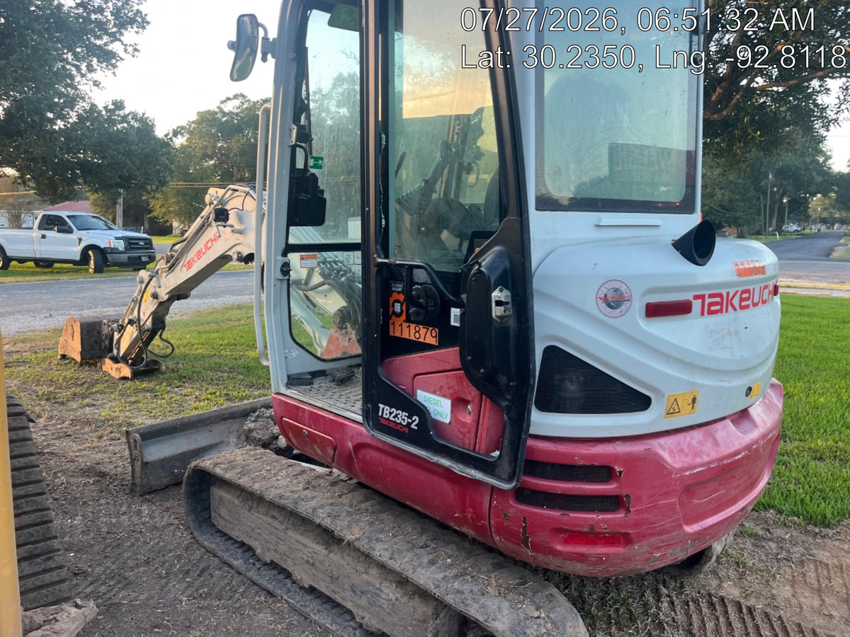2020 Takeuchi TB-235-2CR Cab/Heat/Air, Rubber Tracks, Manual TAG QC