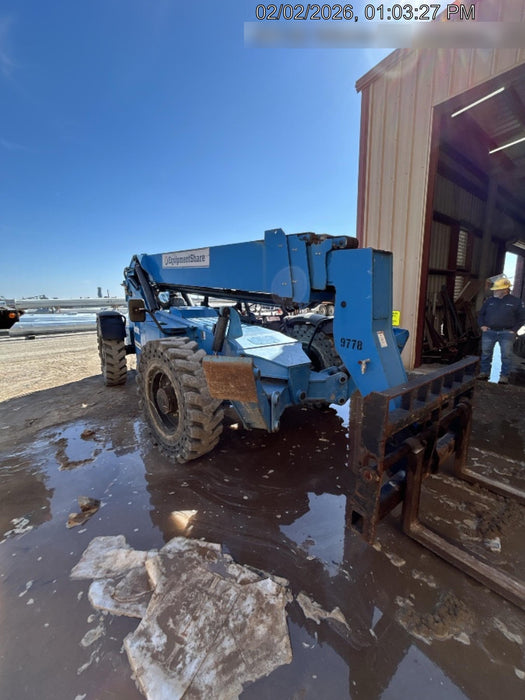 2018 Genie GTH-1056 Genie GTH-1056 w/Open ROPS, Solid Tires, Work Light/Beacon, 60" Carriage and Forks